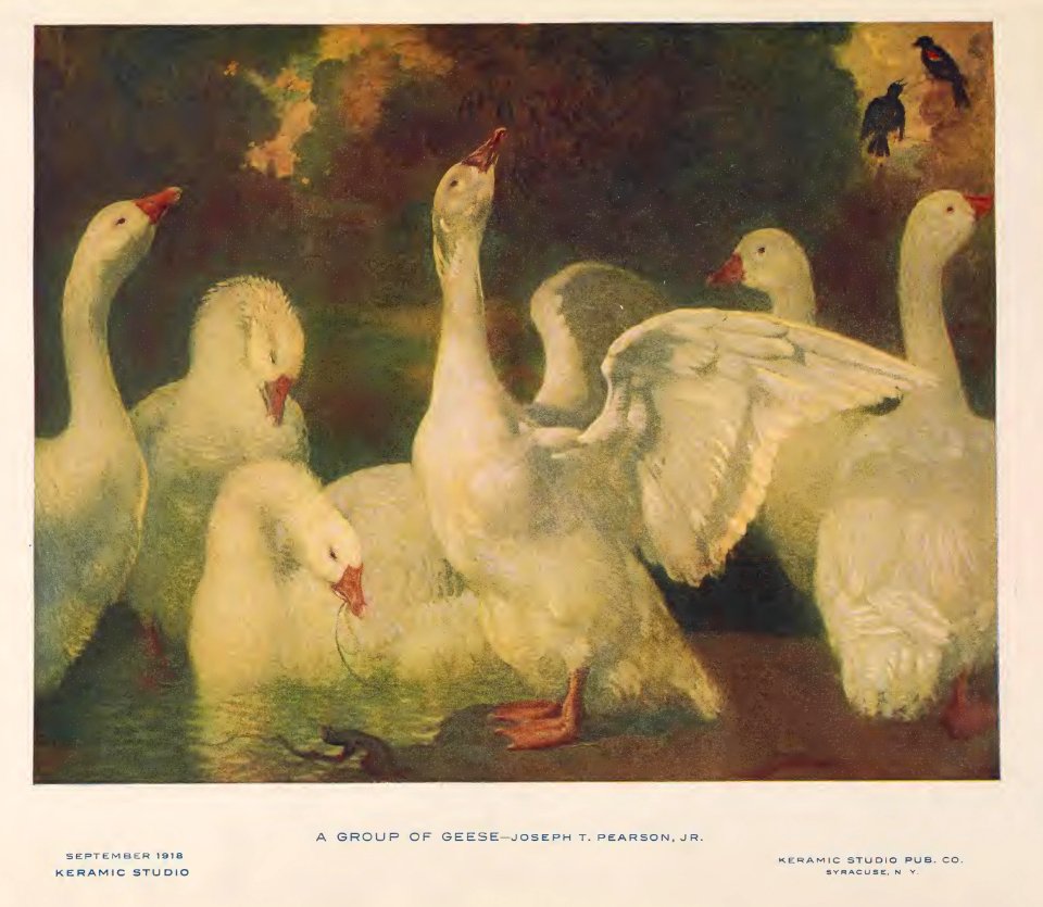 1918 Geese Keramic Studio