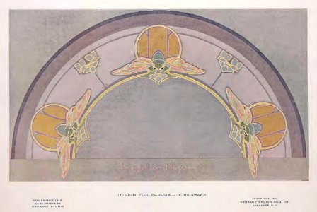 1915 Plaque Keramic Studio