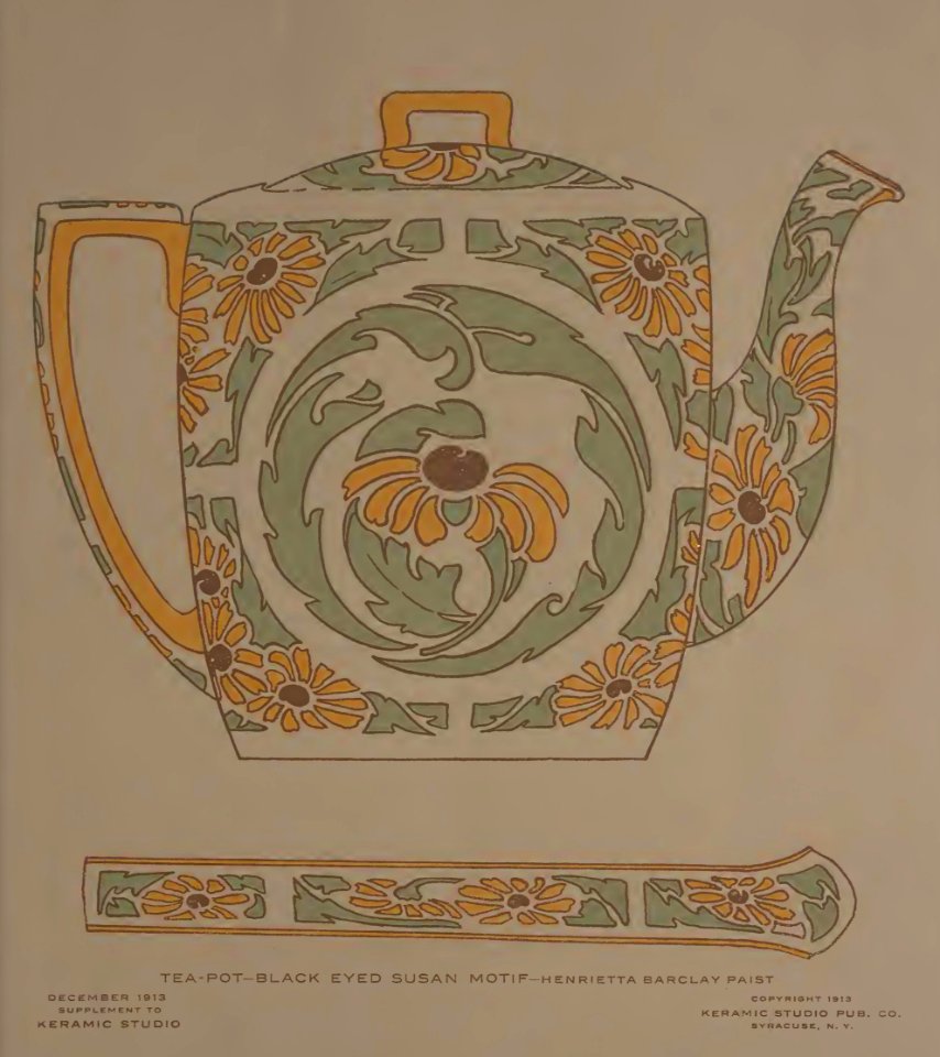 1913 Black Eyed Susan Keramic Studio