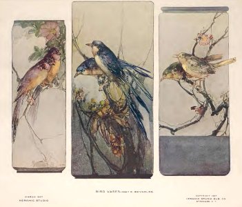 1917 Bird Vases Keramic Studio