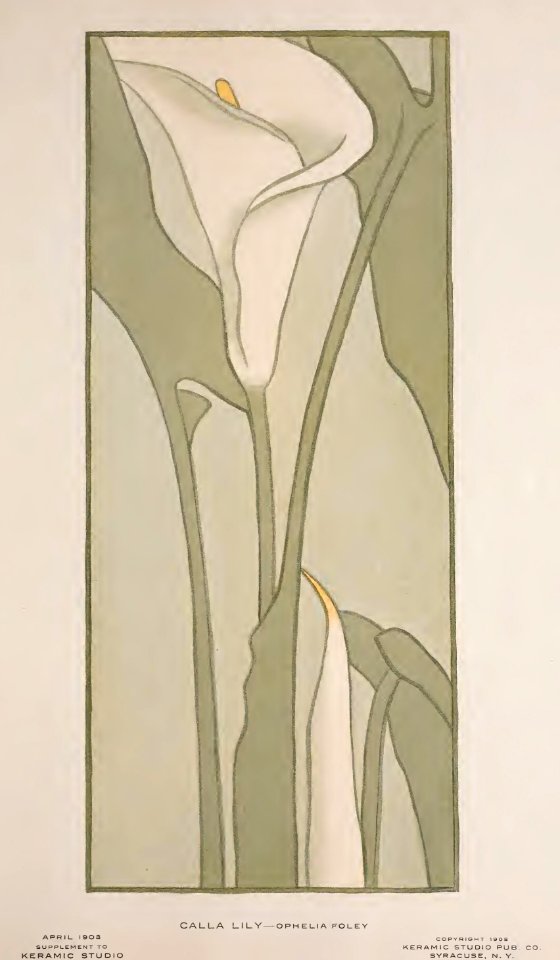 1908 Calla Lily Keramic Studio
