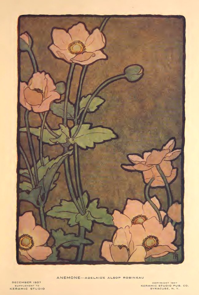1907 Anemone Keramic Studio