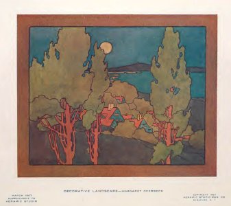 1907 Landscape Keramic Studio