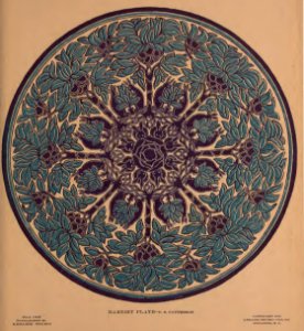 1905 Rarebit Plate Keramic Studio