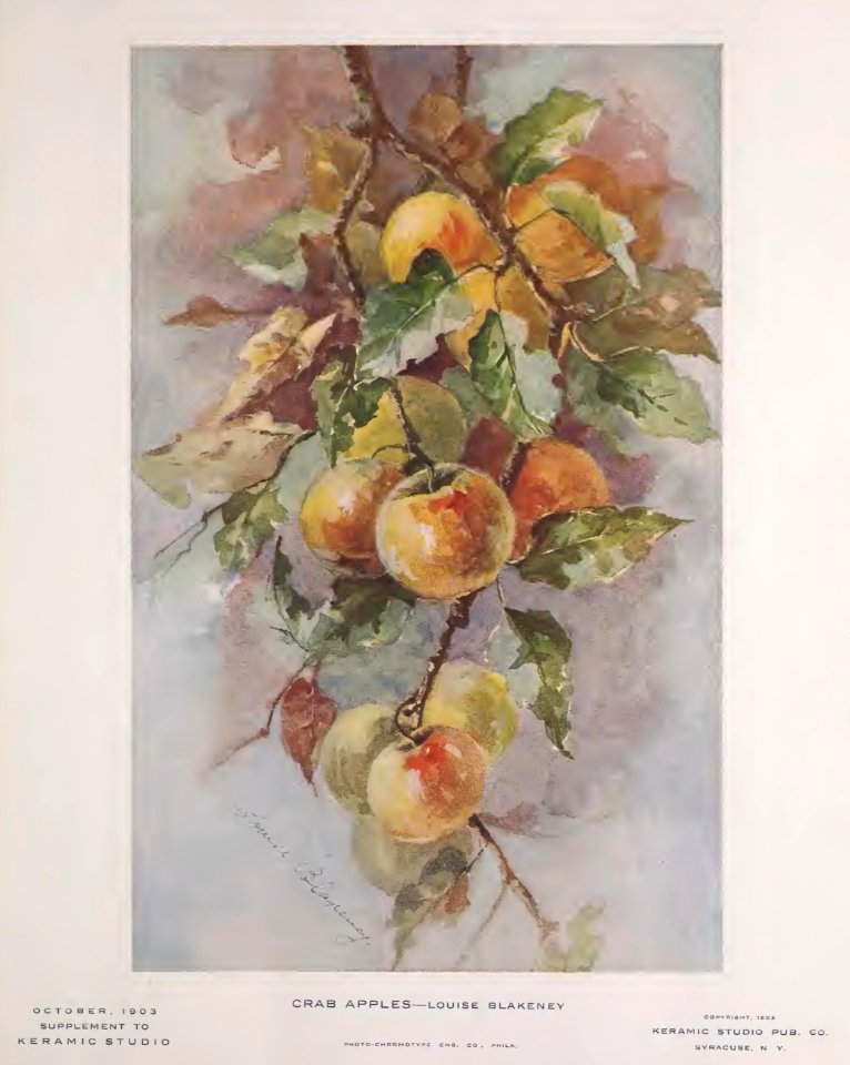 1903 Crab Apples Keramic Studio