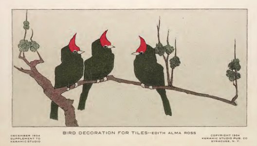 1904 Birds Keramic Studio