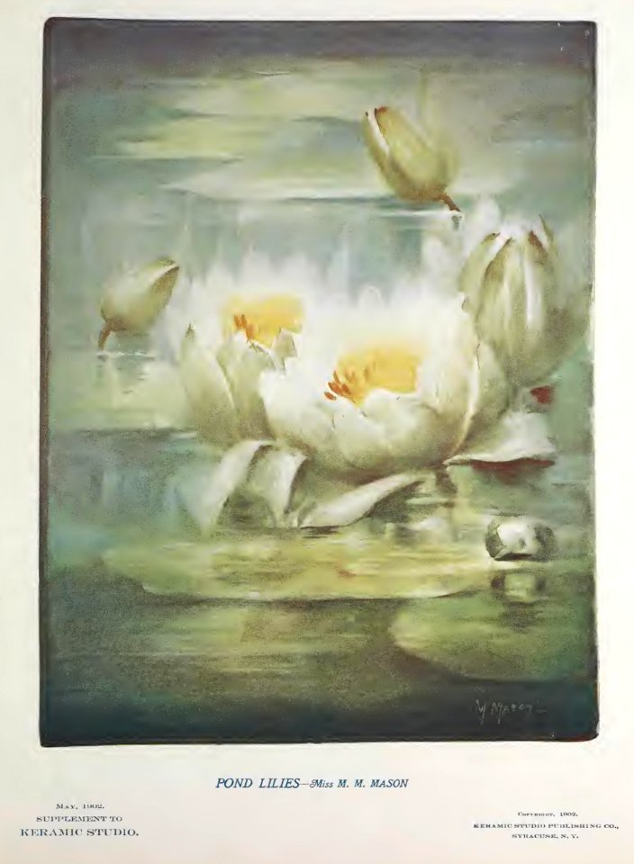 1902 Pond Lilies Keramic Studio