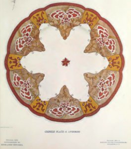 1901 Chinese Plate Keramic Studio