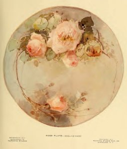 1915 Rose Plate(1) Keramic Studio