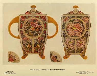1914 Rose Jars Keramic Studio