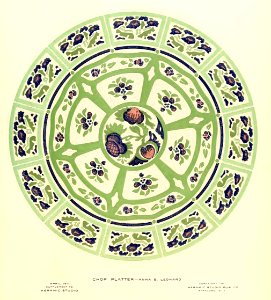 1911 Platter Design Keramic Studio Magazine. Free illustration for personal and commercial use.