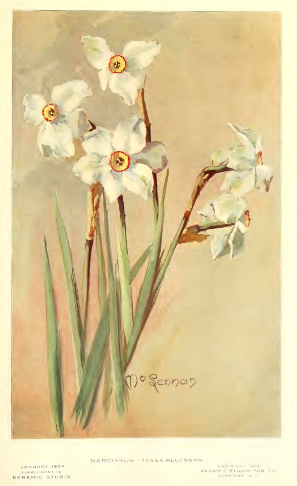 1909 Narcissus Keramic Studio