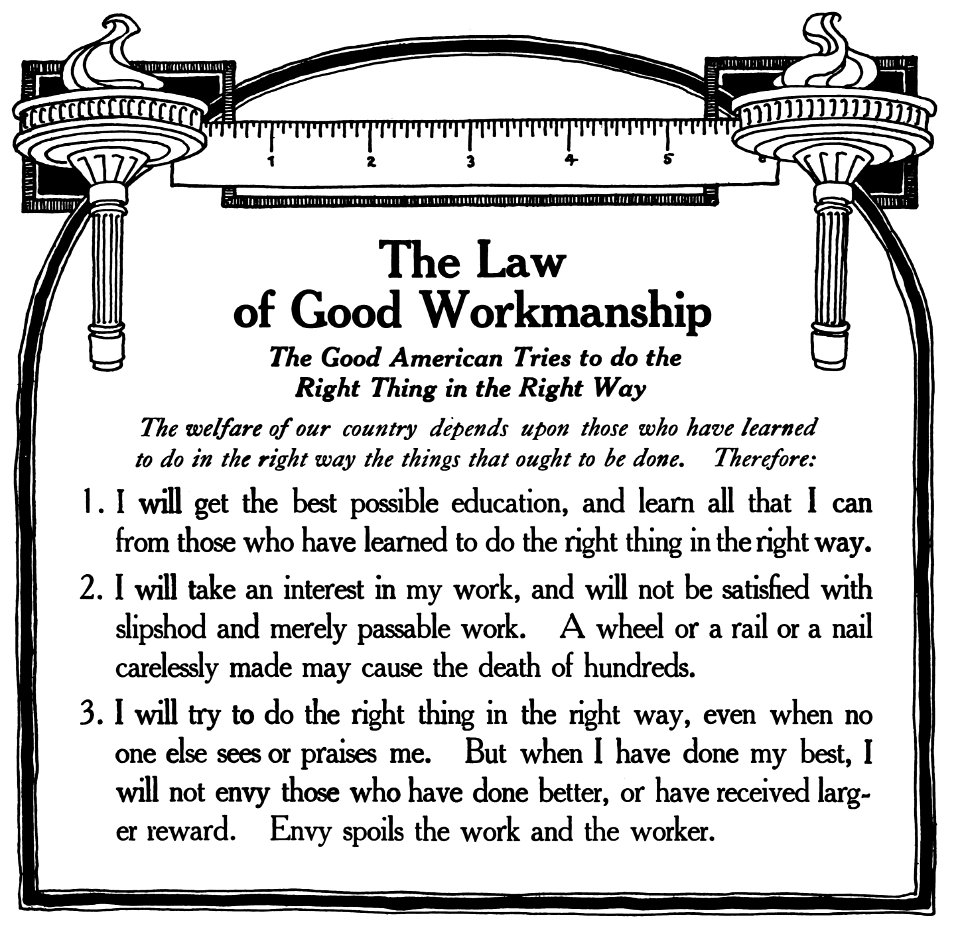 The Law of Good Workmanship