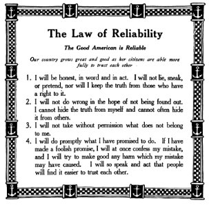 The Law of Reliability