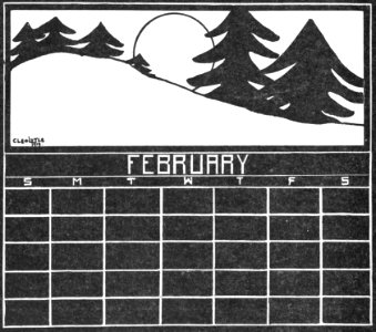 Blackboard Calendar 02 E. Free illustration for personal and commercial use.