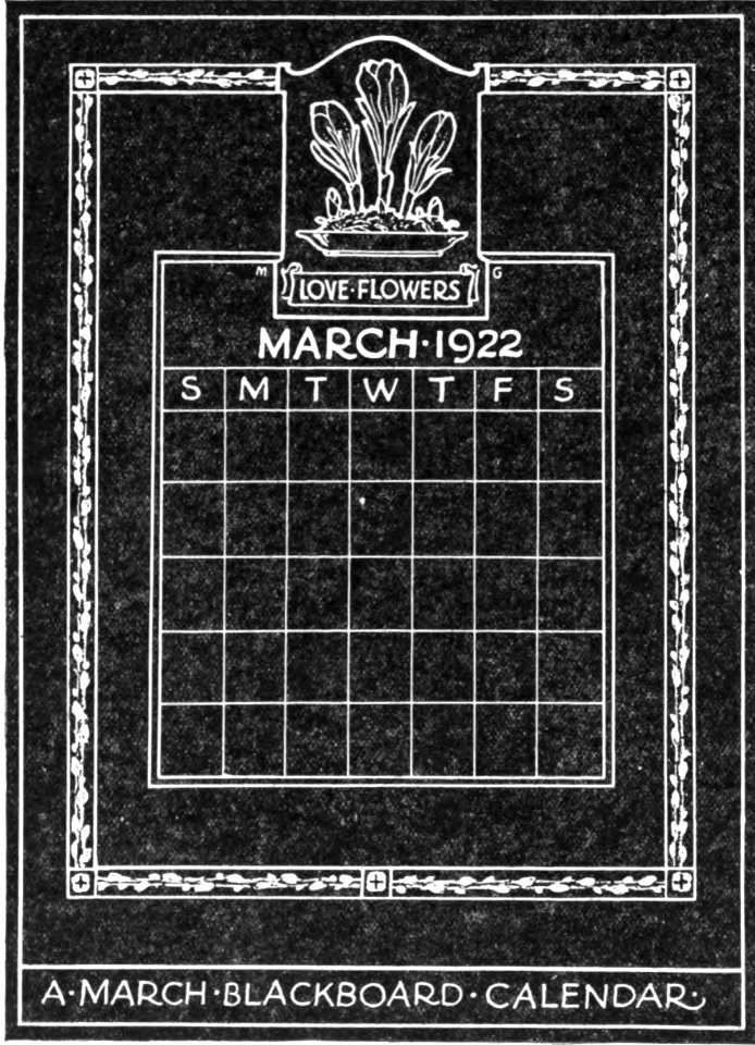 Blackboard Calendar 03 B