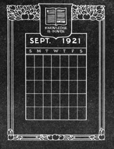 Blackboard Calendar 09 B