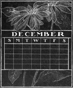 Blackboard Calendar 12 E