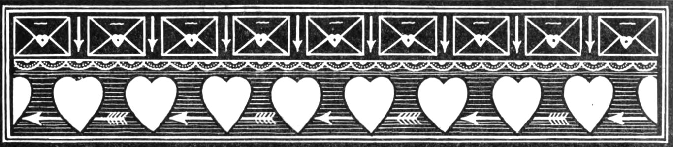 Chalkboard Hearts Border. Free illustration for personal and commercial use.