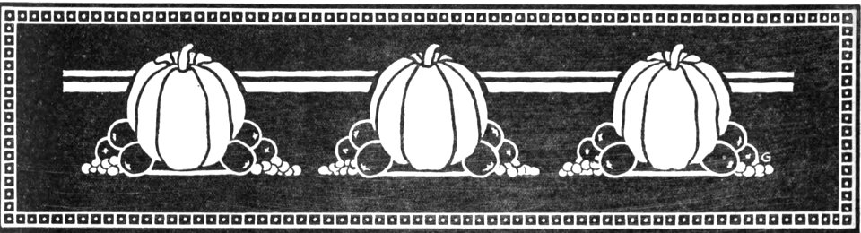 Chalkboard Pumpkin Border. Free illustration for personal and commercial use.