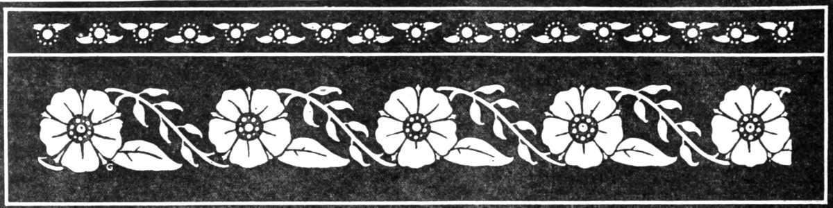 Chalkboard Flower Border. Free illustration for personal and commercial use.