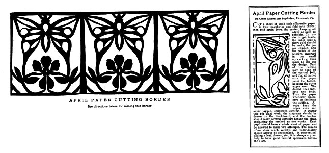 April Papercut Border