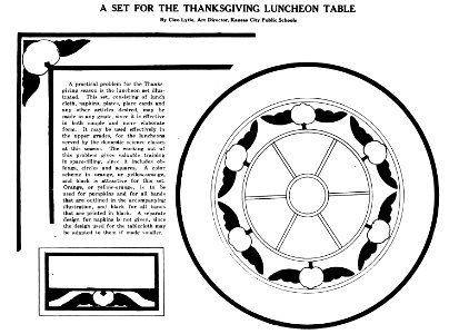 Thanksgiving Place Setting. Free illustration for personal and commercial use.