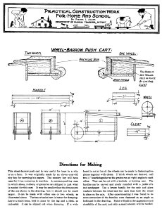 Wheel Barrow Push Cart