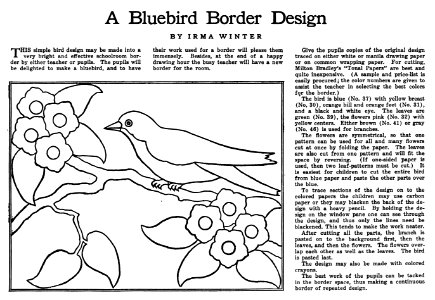 Bluebird Border Design