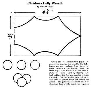 Christmas Holly Wreath. Free illustration for personal and commercial use.