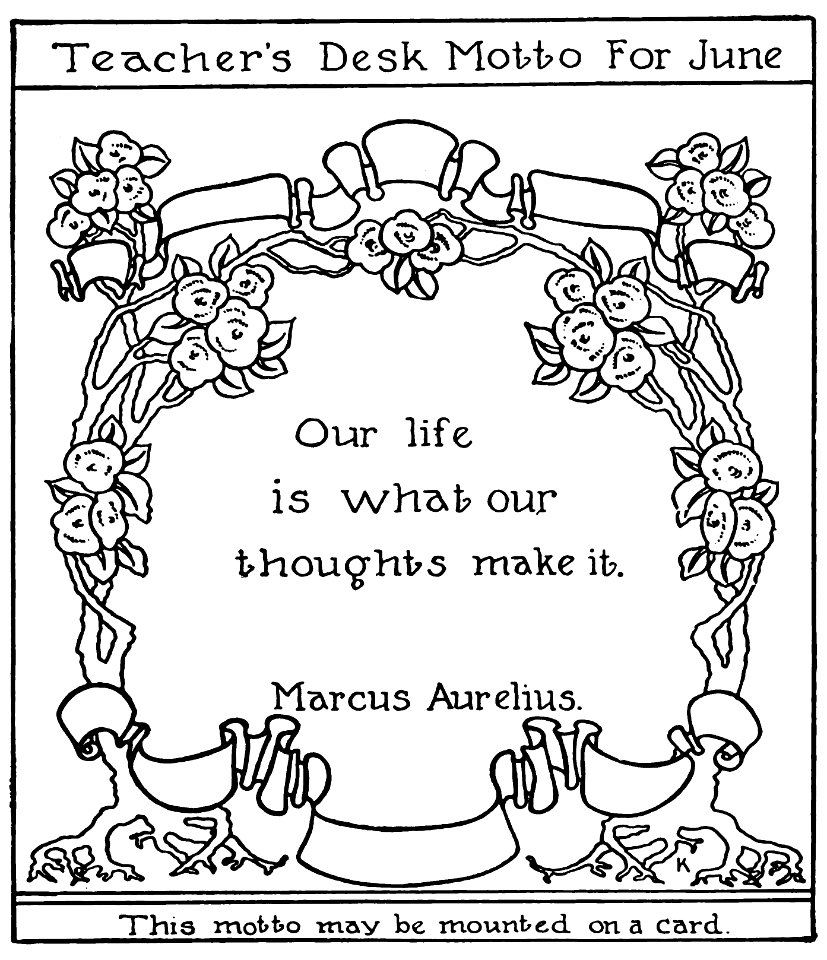 Teachers Desk Motto