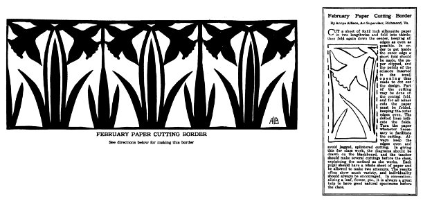 Daffodil Papercut Border