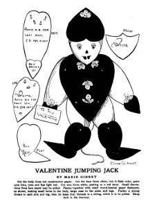 Valentine Jumping Jack. Free illustration for personal and commercial use.