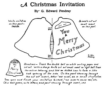 Christmas Invitation. Free illustration for personal and commercial use.