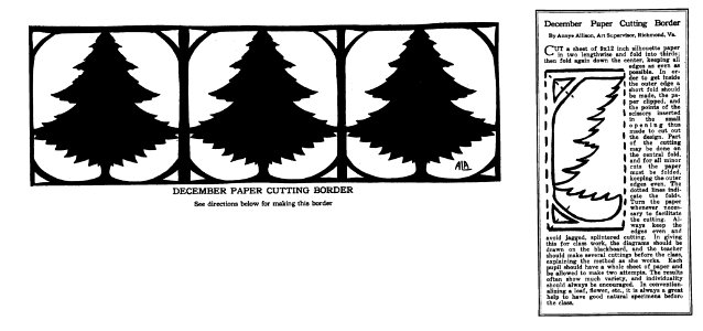 Tree Papercut Border