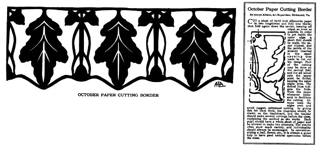 October Papercut Border