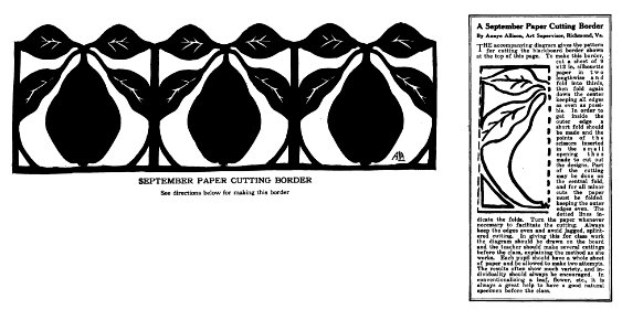 Pear Papercut Border