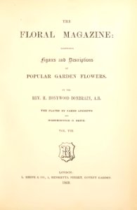 1869 Vol VIII Floral Magazine