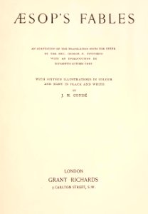 Aesop's Fables ill by J M Conte