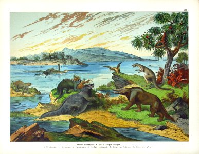 1886 Megalosaurus, Iguanodon, Hylaeosaurus