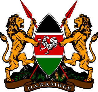 Coat of arms of Kenya (Official)_1600-1506. Free illustration for personal and commercial use.