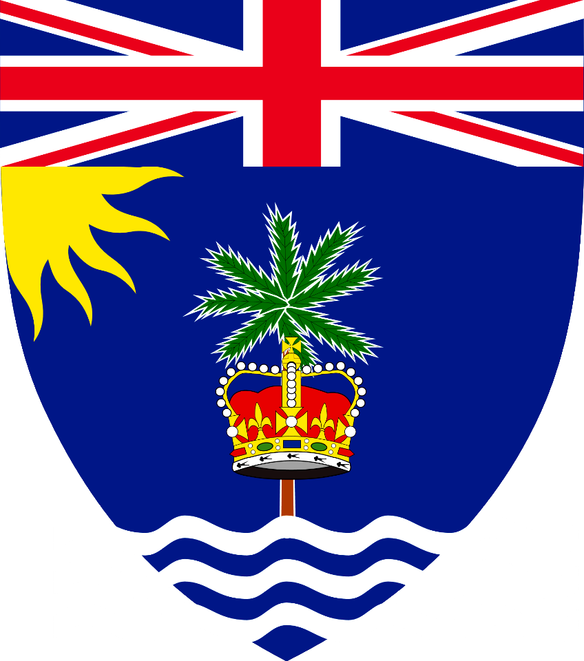 Coat of arms of the British Indian Ocean Territory (Shield)_1600-1811. Free illustration for personal and commercial use.