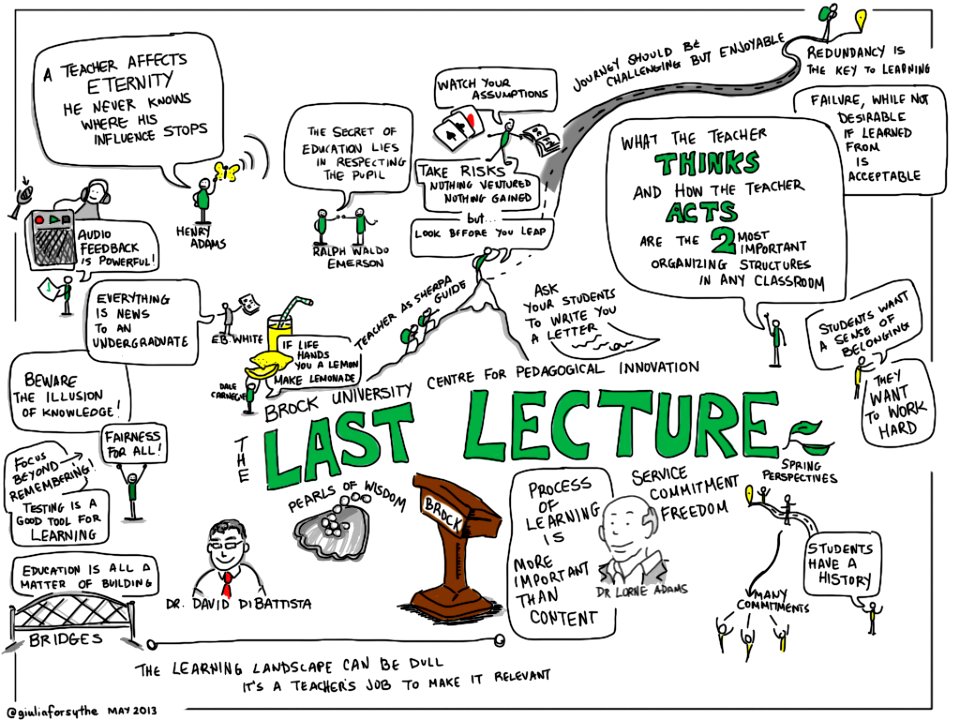 Last Lecture Pearls Of Wisdom by Lorne Adams & David DiBattista #cpi13