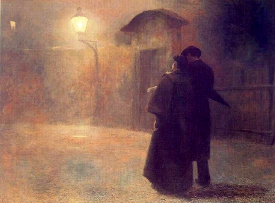 The lovers - Jakub Schikaneder
