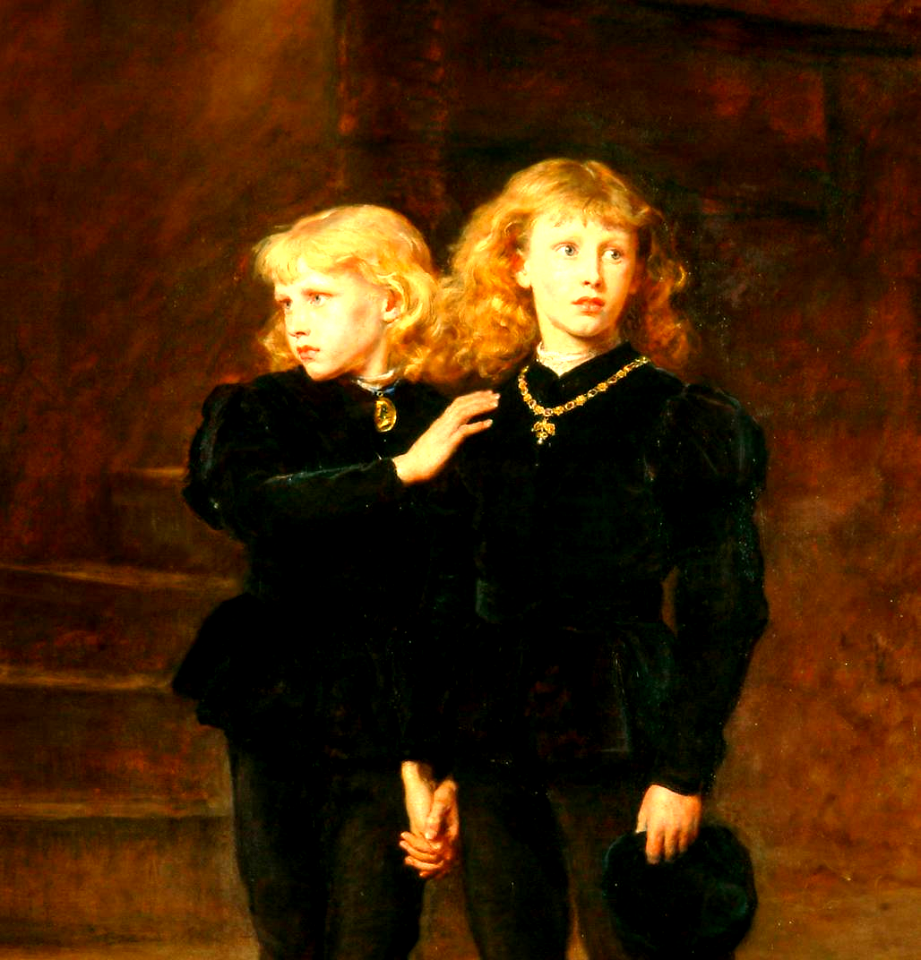 The two Princes Edward and Richard in the Tower - John Everett Millais