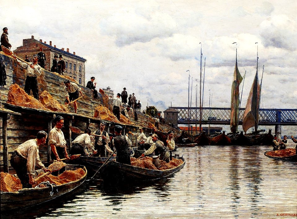 Sand miners - Aleksander Gierymski
