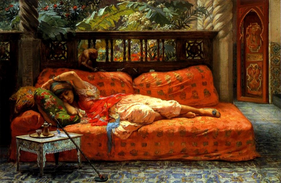 The siesta - Frederick Arthur Bridgman