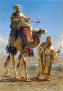 The Sheikh and his guide - Carl Haag