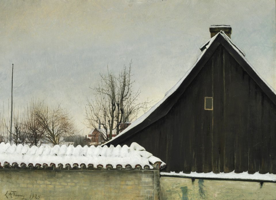 Winter day, St. Jørgensbjerg Church  - Laurits Andersen Ring