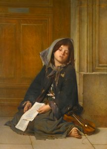 La mendiante - Charles Guillaume Brun